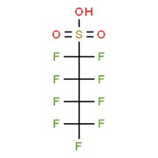 Structural illustration of PFBS.