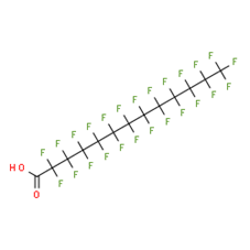The chemical structure of PFTrDA. 