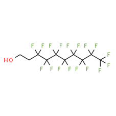 The chemical structure of 8:2 FTOH.
