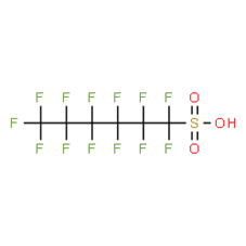 The chemical structure of PFHxS. 