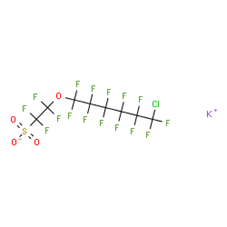 The chemical structure of F-53B.