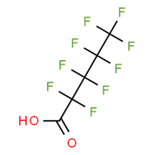 The chemical structure of PFPeA