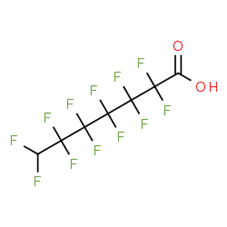 The chemical structure of 7H-PFHpA